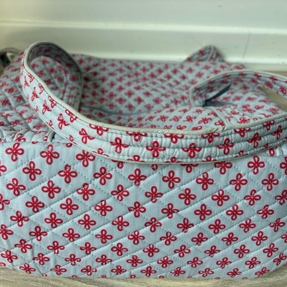 Red and White Women's Vera Bradley Ohio State Tote Bag - Picture 4 of 4